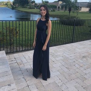 Size 2 navy Vera wang gown